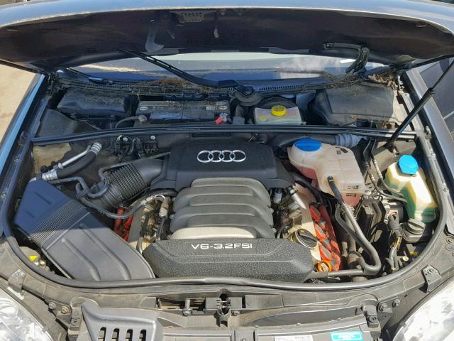 WAUDH78EX8A151417 - 2008 AUDI A4 3.2 QUA GRAY photo 7