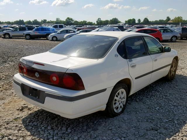 2G1WF52E619356497 - 2001 CHEVROLET IMPALA WHITE photo 4