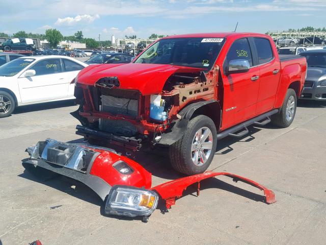 1GTG6DE31G1108090 - 2016 GMC CANYON SLT RED photo 2