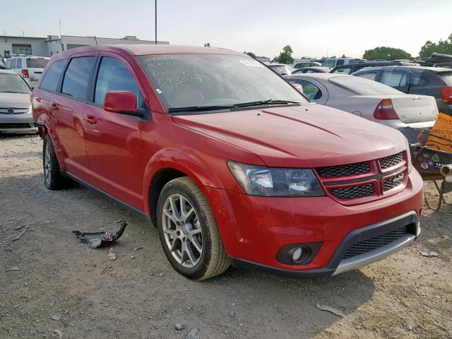 3C4PDDEG2HT593519 - 2017 DODGE JOURNEY GT RED photo 1