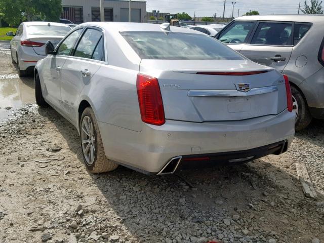 1G6AR5SX6K0139296 - 2019 CADILLAC CTS LUXURY SILVER photo 3