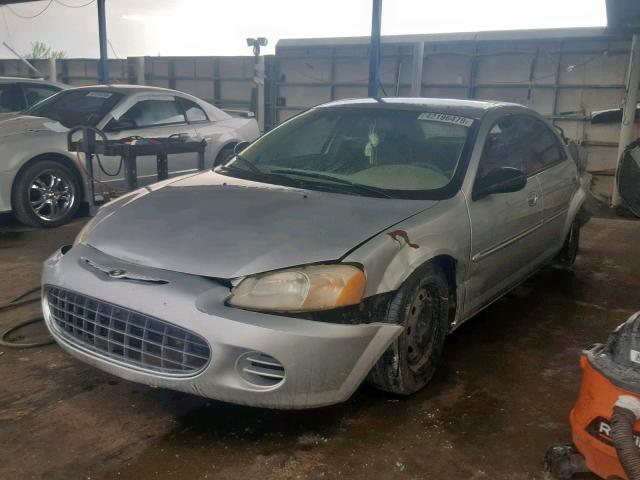 1C3EL46X91N599188 - 2001 CHRYSLER SEBRING LX SILVER photo 2