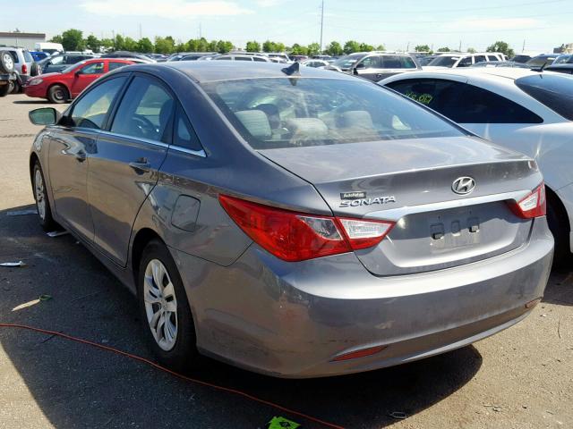 5NPEB4AC3BH270832 - 2011 HYUNDAI SONATA GLS GRAY photo 3