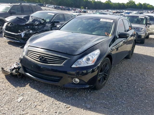 JN1CV6AP7AM401183 - 2010 INFINITI G37 BASE BLACK photo 2