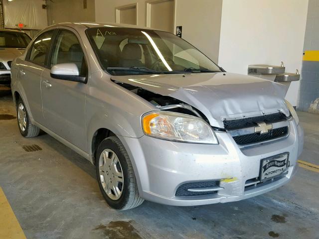 KL1TD5DE3AB087331 - 2010 CHEVROLET AVEO LS SILVER photo 1