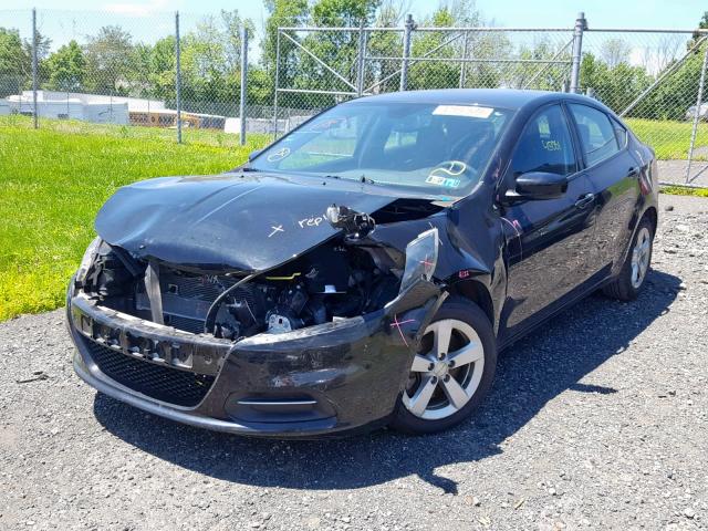 1C3CDFBB5FD435606 - 2015 DODGE DART SXT BLACK photo 2