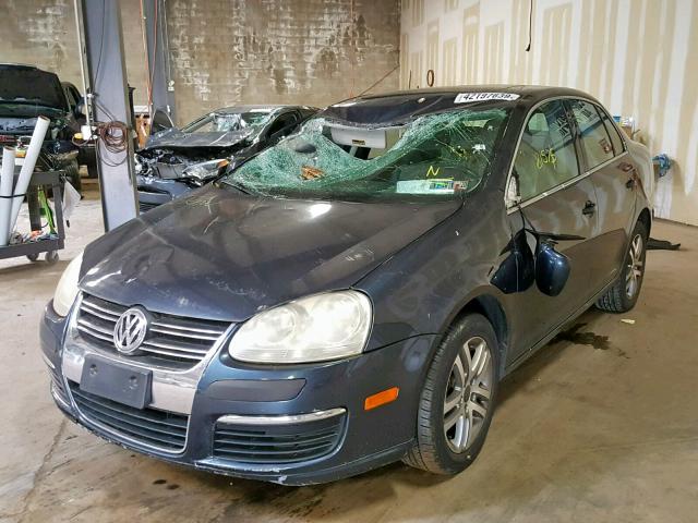 3VWDF71K16M633814 - 2006 VOLKSWAGEN JETTA 2.5L BLUE photo 2