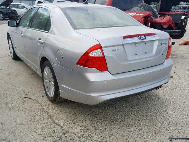 3FADP0L35AR406608 - 2010 FORD FUSION HYB WHITE photo 3