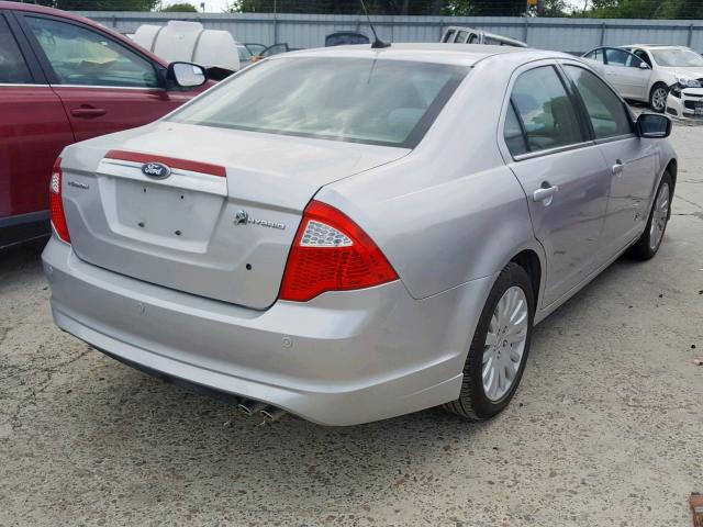 3FADP0L35AR406608 - 2010 FORD FUSION HYB WHITE photo 4