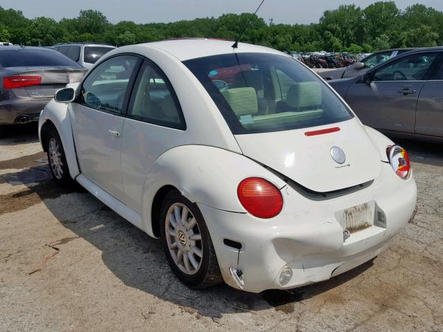 3VWCK31C15M411975 - 2005 VOLKSWAGEN NEW BEETLE თეთრი ფოტო 3
