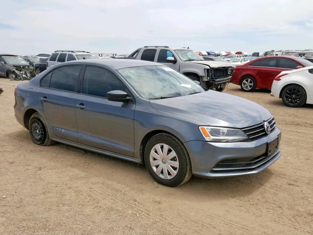 3VW267AJ0GM255856 - 2016 VOLKSWAGEN JETTA S GRAY photo 1