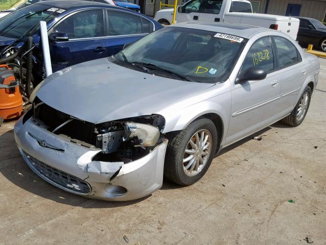 1C3EL56U91N568809 - 2001 CHRYSLER SEBRING LX SILVER photo 2