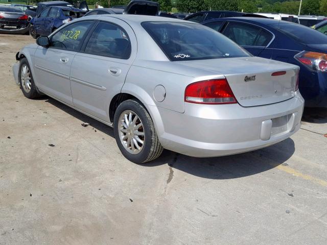 1C3EL56U91N568809 - 2001 CHRYSLER SEBRING LX SILVER photo 3