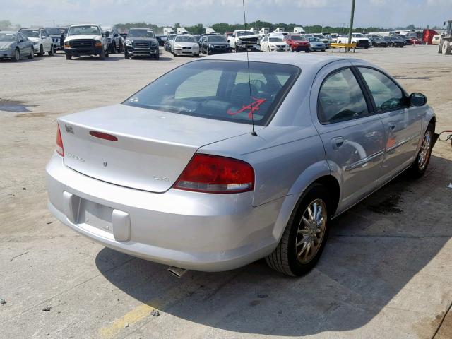 1C3EL56U91N568809 - 2001 CHRYSLER SEBRING LX SILVER photo 4