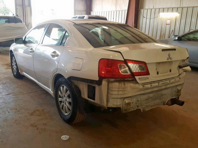 4A32B2FF9BE021684 - 2011 MITSUBISHI GALANT FE WHITE photo 3