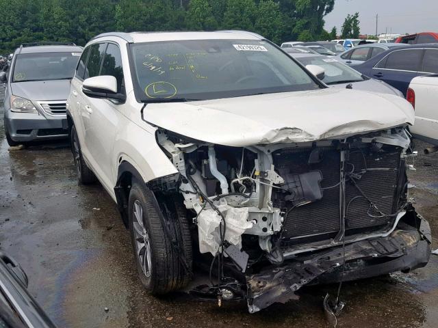 5TDJZRFH4HS513465 - 2017 TOYOTA HIGHLANDER WHITE photo 1