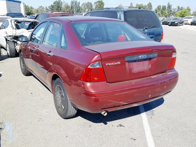 1FAFP34N47W289989 - 2007 FORD FOCUS ZX4 BURGUNDY photo 3