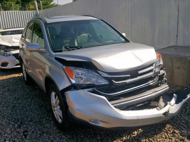 JHLRE4H76BC016158 - 2011 HONDA CR-V EXL SILVER photo 1