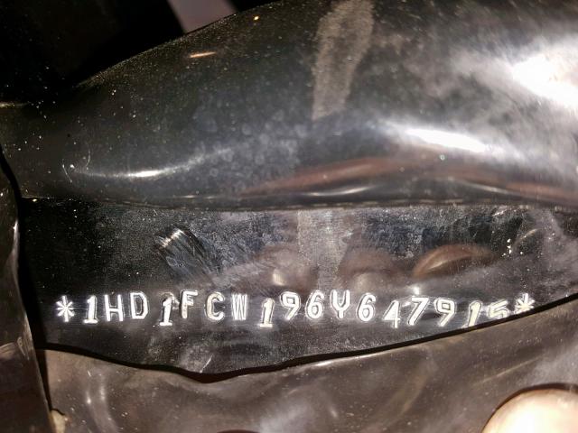 1HD1FCW196Y647915 - 2006 HARLEY-DAVIDSON FLHTCUI BLACK photo 10