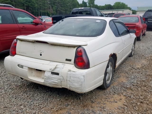 2G1WX15K429241681 - 2002 CHEVROLET MONTE CARL WHITE photo 4