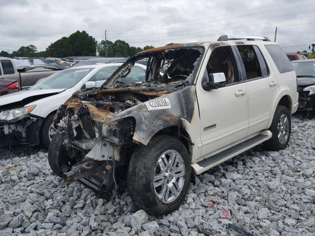 1FMEU65E67UB35452 - 2007 FORD EXPLORER L WHITE photo 2