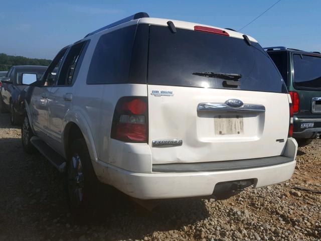 1FMEU65E67UB35452 - 2007 FORD EXPLORER L WHITE photo 3