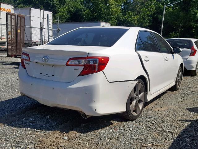 4T1BK1FK5CU516994 - 2012 TOYOTA CAMRY SE WHITE photo 4