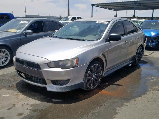 JA32U8FW3BU031373 - 2011 MITSUBISHI LANCER GTS SILVER photo 2