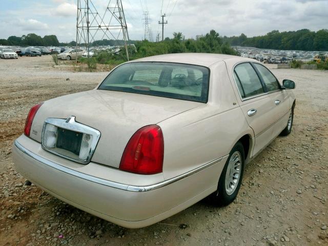 1LNHM83W91Y645315 - 2001 LINCOLN TOWN CAR C CREAM photo 4