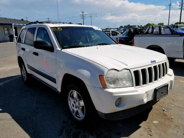 1J4GS48K85C655397 - 2005 JEEP GRAND CHER WHITE photo 1