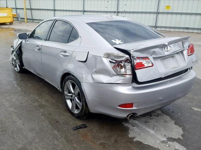 JTHBF5C2XC5171443 - 2012 LEXUS IS 250 SILVER photo 3