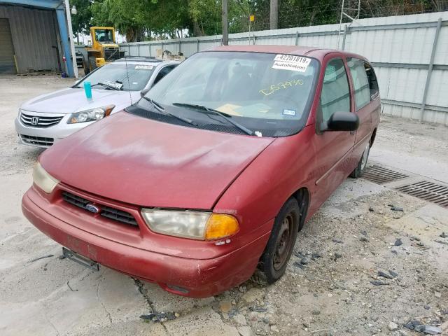 2FMZA51U0WBD57930 - 1998 FORD WINDSTAR W BURGUNDY photo 2