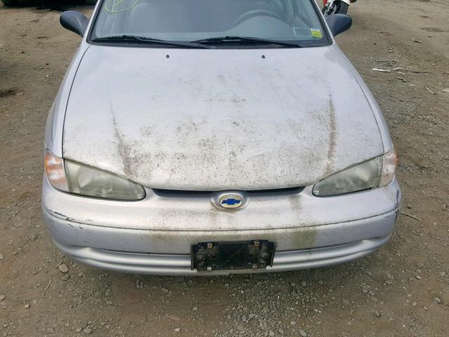 1Y1SK5286YZ424661 - 2000 CHEVROLET GEO PRIZM SILVER photo 7