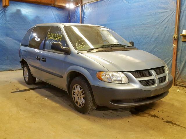 1D4GP25R74B559510 - 2004 DODGE CARAVAN SE BLUE photo 1