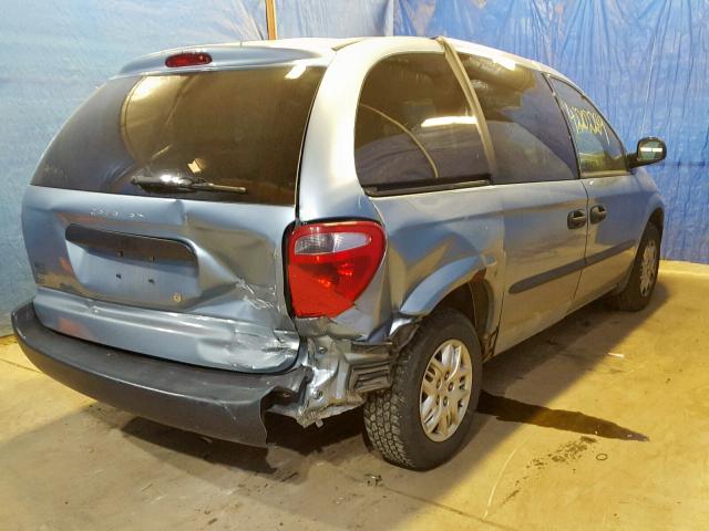 1D4GP25R74B559510 - 2004 DODGE CARAVAN SE BLUE photo 4