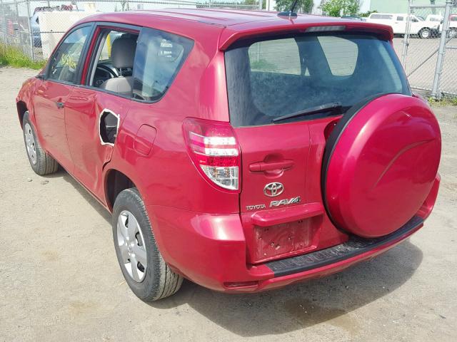 2T3ZF4DV1AW045352 - 2010 TOYOTA RAV4 RED photo 3