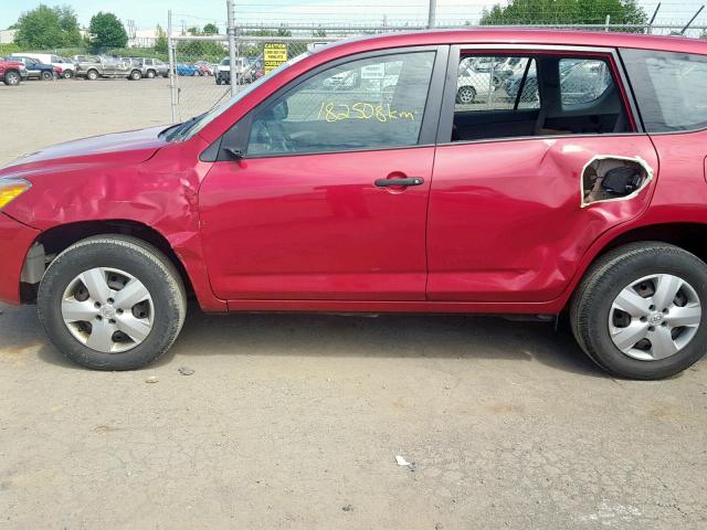 2T3ZF4DV1AW045352 - 2010 TOYOTA RAV4 RED photo 9