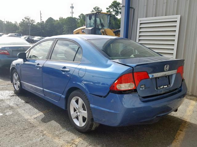 2HGFA16619H531601 - 2009 HONDA CIVIC LX-S ლურჯი ფოტო 3