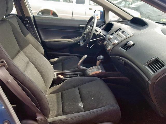 2HGFA16619H531601 - 2009 HONDA CIVIC LX-S ლურჯი ფოტო 5