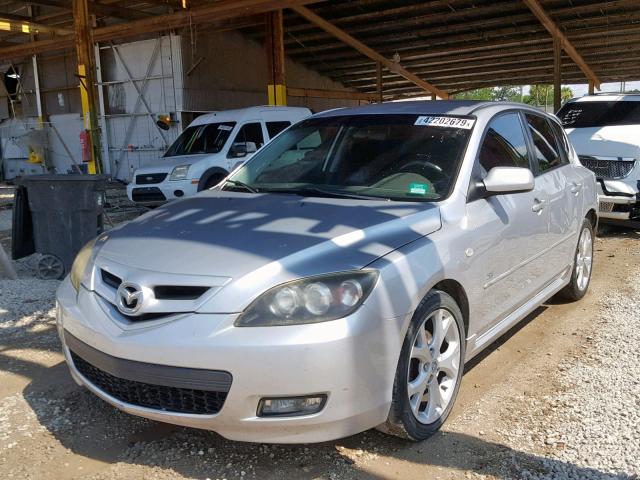 JM1BK343681120173 - 2008 MAZDA 3 HATCHBAC SILVER photo 2