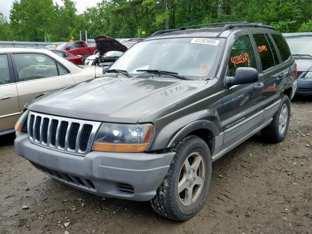 1J4GW48N2YC225559 - 2000 JEEP GRAND CHER GRAY photo 2