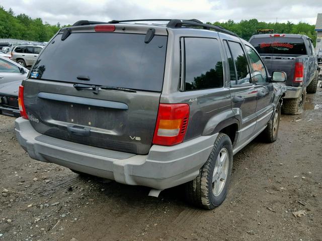 1J4GW48N2YC225559 - 2000 JEEP GRAND CHER GRAY photo 4