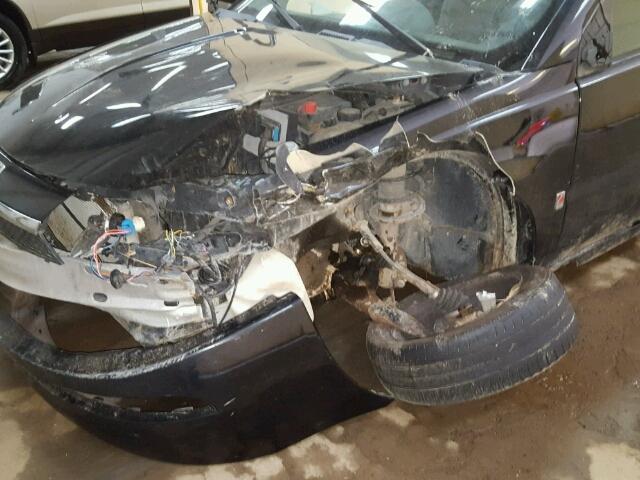 1G8AZ52F64Z102892 - 2004 SATURN ION LEVEL BLACK photo 9