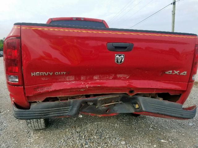 3D7KS28D25G835189 - 2005 DODGE RAM 2500 S RED photo 9