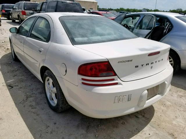 1B3EL46T95N676013 - 2005 DODGE STRATUS SX WHITE photo 3