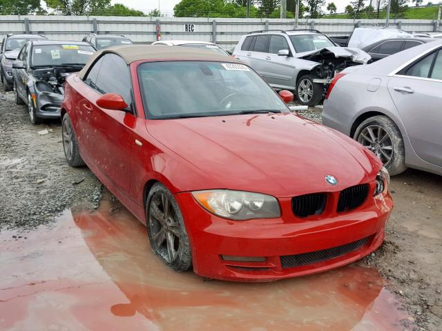 WBAUL73529VJ74903 - 2009 BMW 128 I RED photo 1