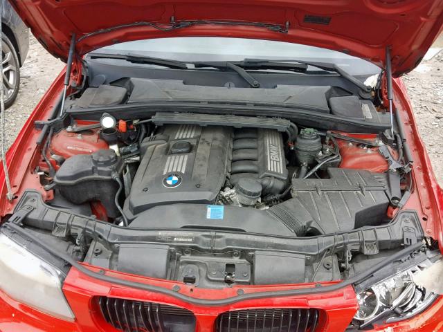 WBAUL73529VJ74903 - 2009 BMW 128 I RED photo 7