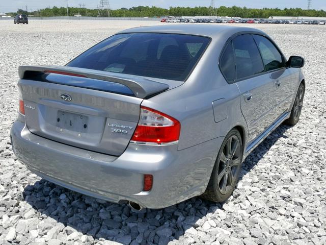 4S3BL856184210719 - 2008 SUBARU LEGACY 3.0 SILVER photo 4