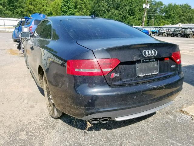 WAUVVAFR2CA000788 - 2012 AUDI S5 PRESTIG BLACK photo 3
