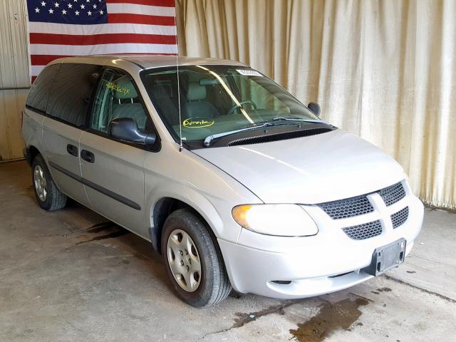 1D8GP253X3B185516 - 2003 DODGE CARAVAN SE SILVER photo 1